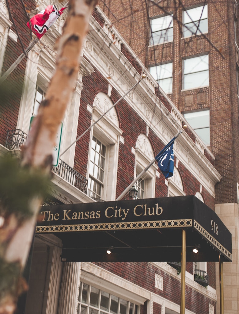 The store front of the original location, The Kansas City Club, in downtown Kansas City, Missouri